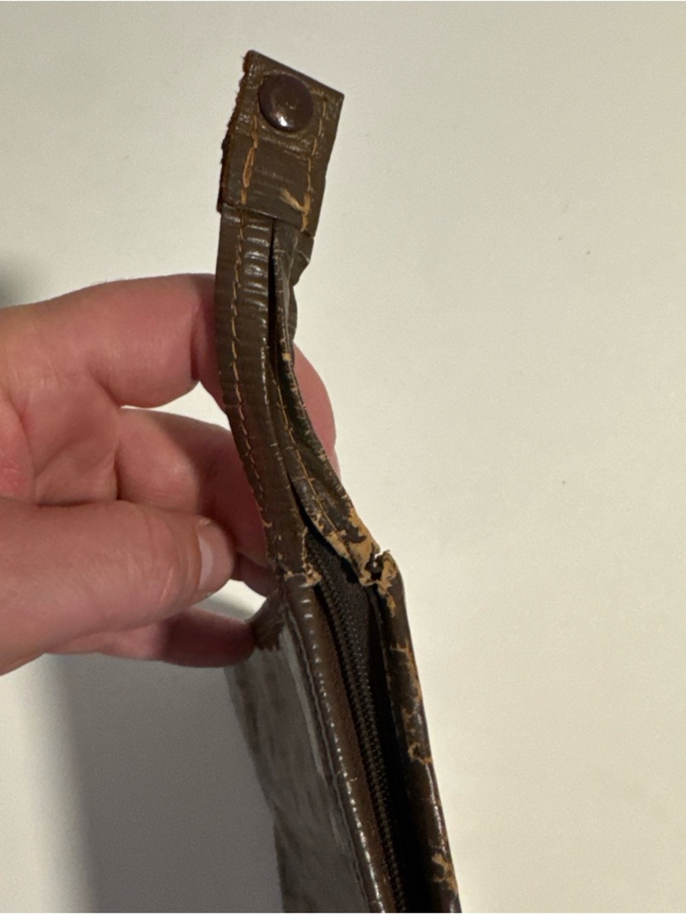 Fendi Brown Zucca Logo Zip Pouch - Picture 15 of 16